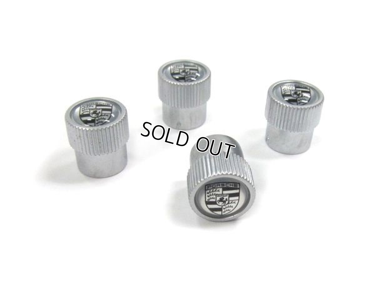 画像2: PORSCHE バルブキャップ シルバー（PORSCHE VALVE STEM CAPS SILVER） (2)