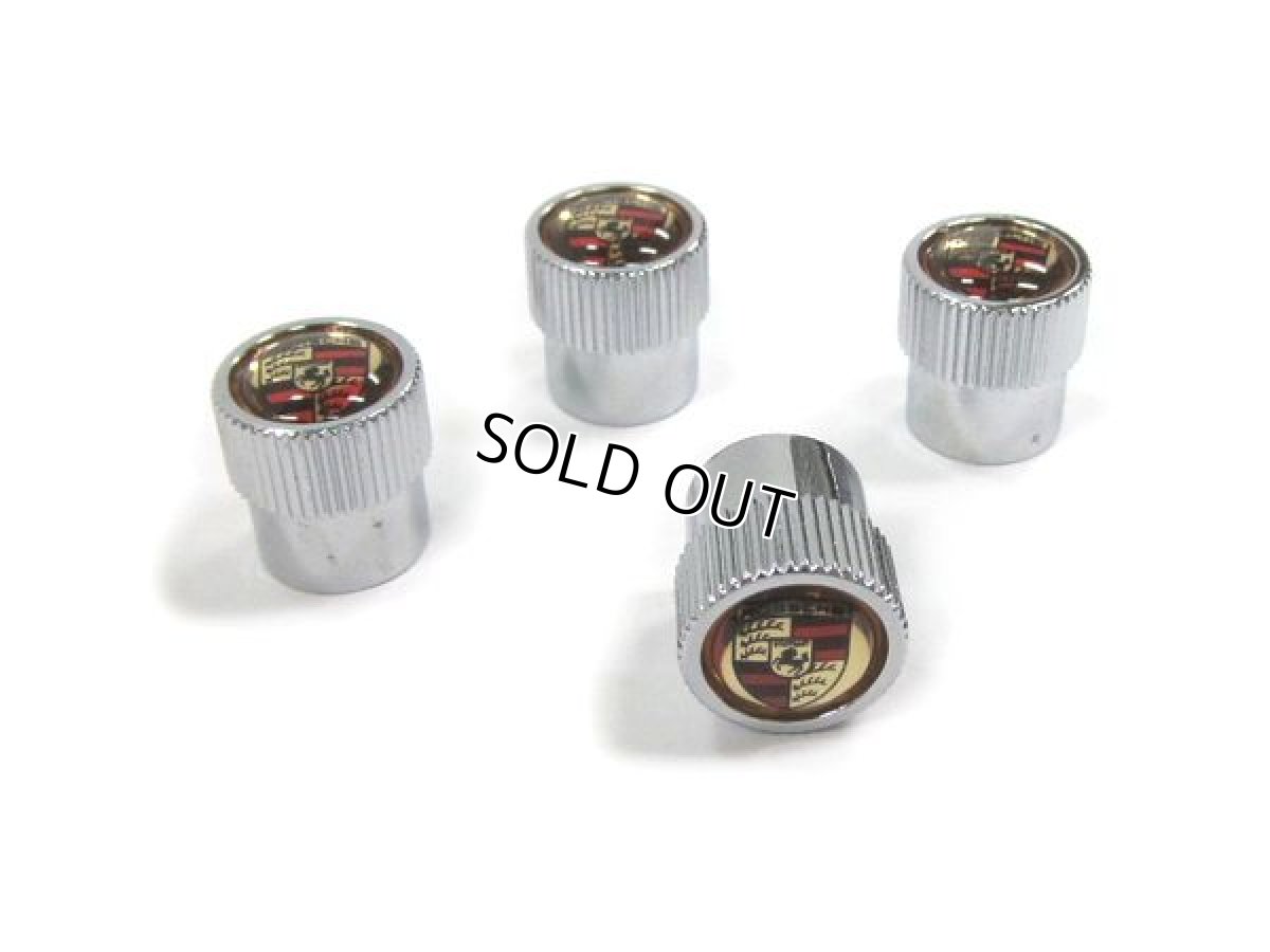 画像2: PORSCHE バルブキャップ ゴールド（PORSCHE VALVE STEM CAPS COLOR） (2)