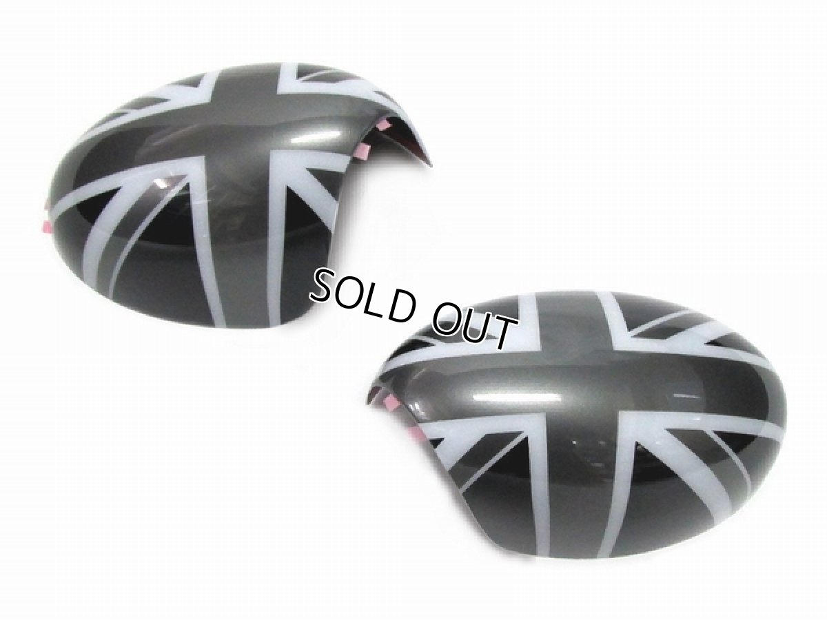 画像2: MINI ドアミラーカバー (ブラックユニオンジャック) for R55/56/57/60 (2)