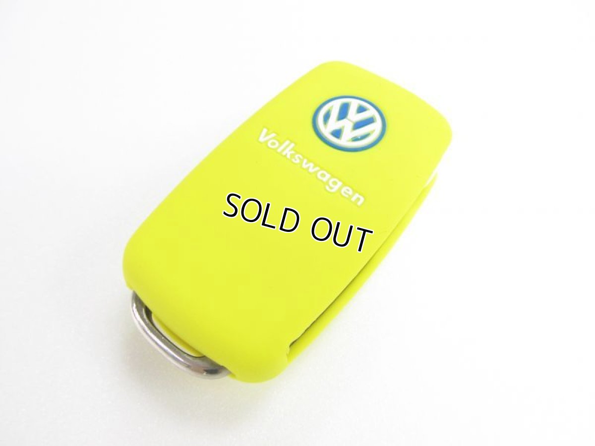 画像3: US VW純正 シリコンキーカバー VWロゴ (イエロー) (3)
