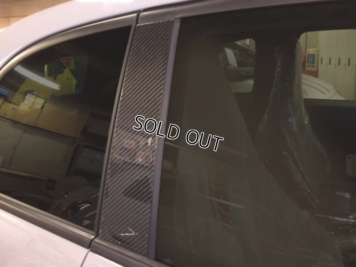 画像2: ブラックカーボンピラーパネル 6pcs ABARTH500/FIAT500 (2)