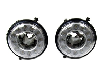 画像2: バルカン LED DRL付フォグランプ(インナーシルバー) for MINI R55/R56/R57/R60/R61