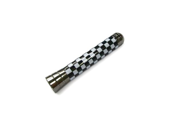 AutoStyle ヘリカルショートアンテナ 75mm (ブラック/チェッカー