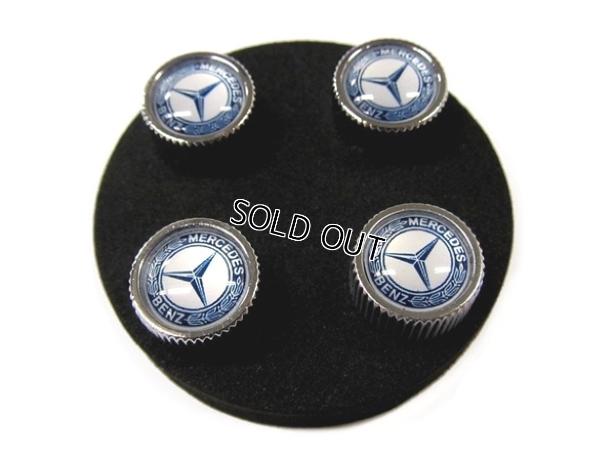 画像3: BENZ バルブキャップ ブルー (BENZ VALVE STEM CAPS BLUE LAUREL) (3)