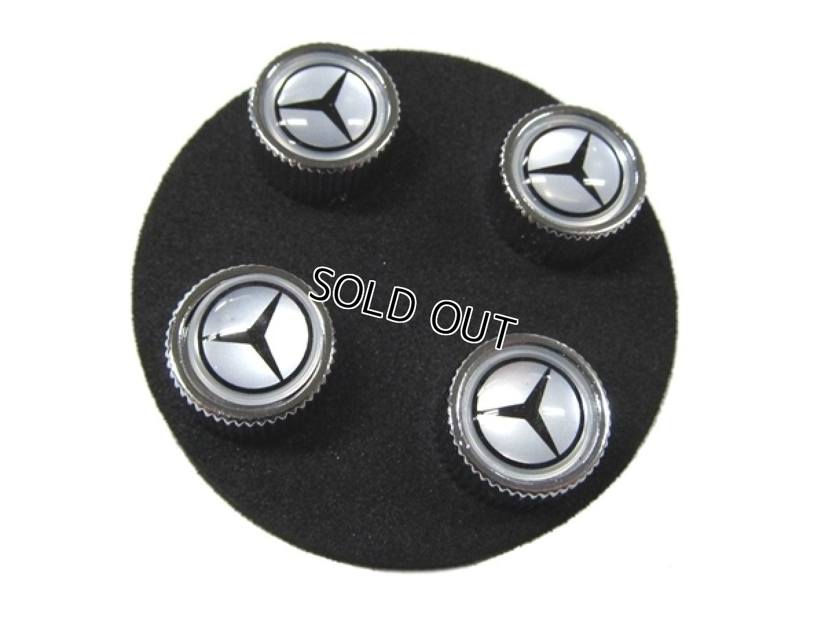 画像3: BENZ バルブキャップ シルバー (BENZ VALVE STEM CAPS SILVER) (3)