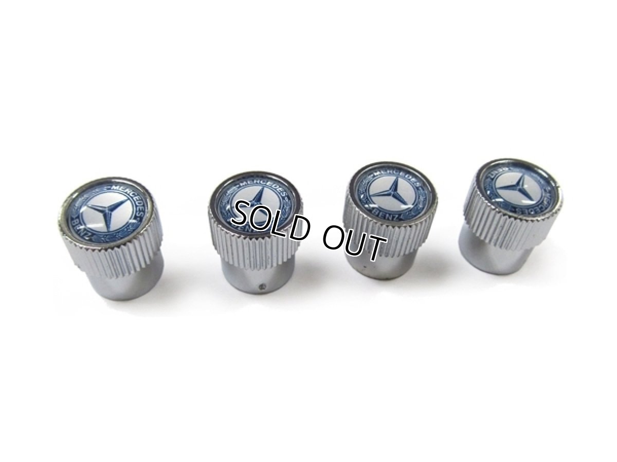 画像4: BENZ バルブキャップ ブルー (BENZ VALVE STEM CAPS BLUE LAUREL) (4)