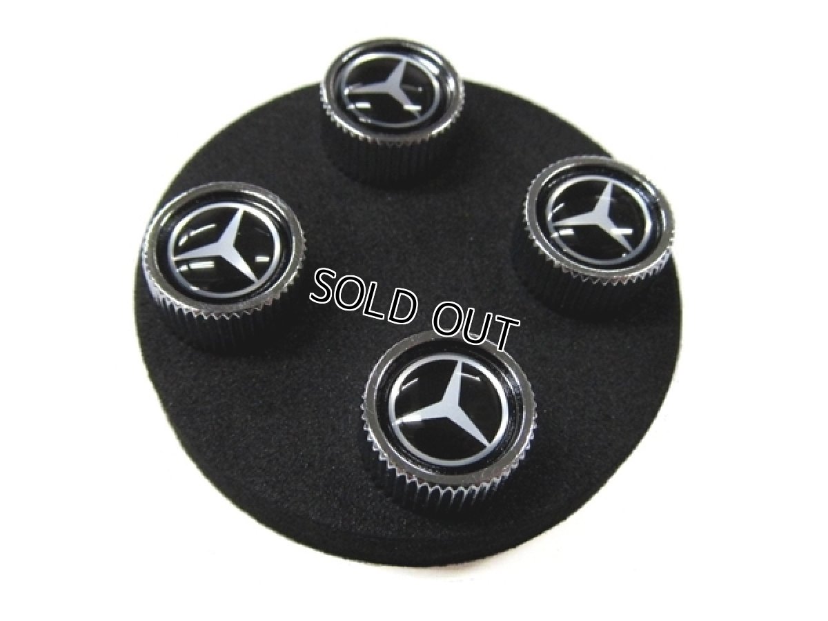 画像3: BENZ バルブキャップ ブラック (BENZ VALVE STEM CAPS BLACK) (3)