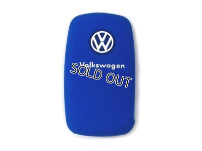 画像1: US VW純正 シリコンキーカバー VWロゴ (ブルー)