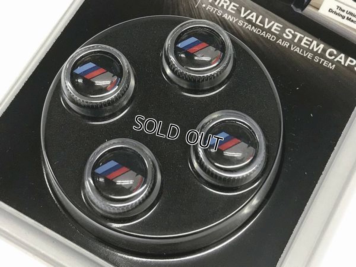 画像4: BMW バルブキャップ "M"ブラック/クロム(BMW VALVE STEM CAPS M) (4)