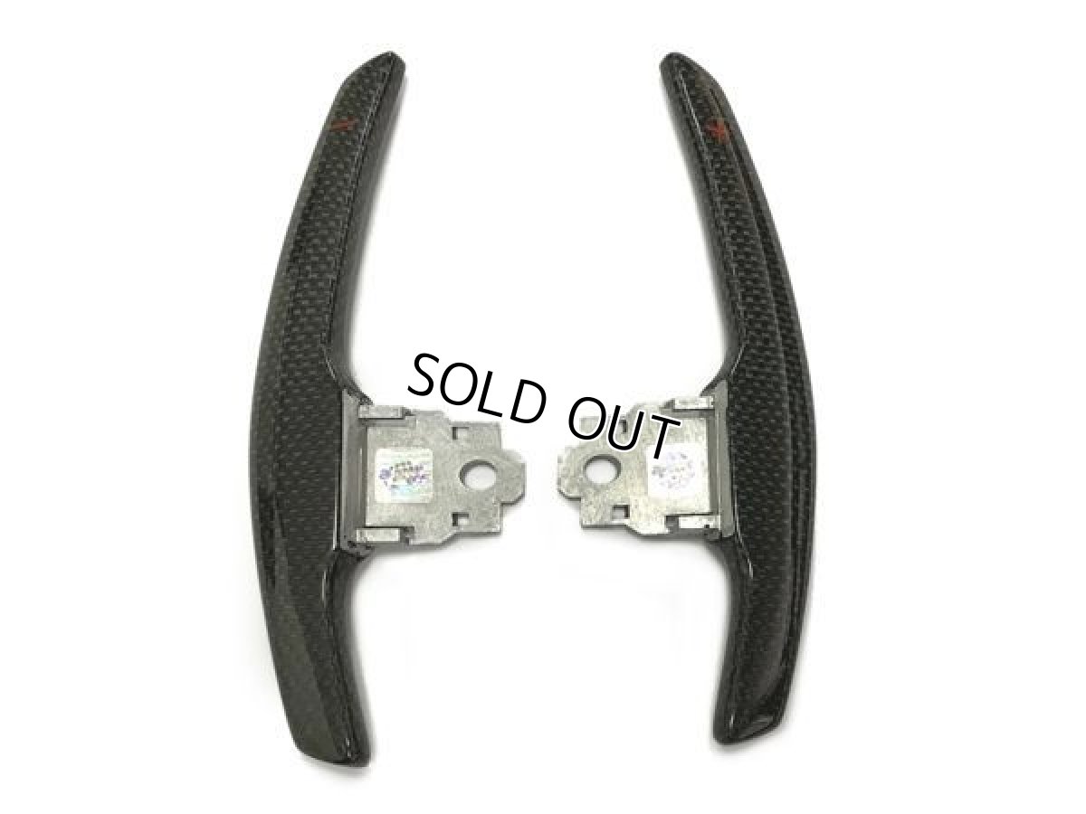 画像2: AUTOTECKNIC カーボンパドルシフト  グロスカーボン/レッドインジケーター for BMW (2)