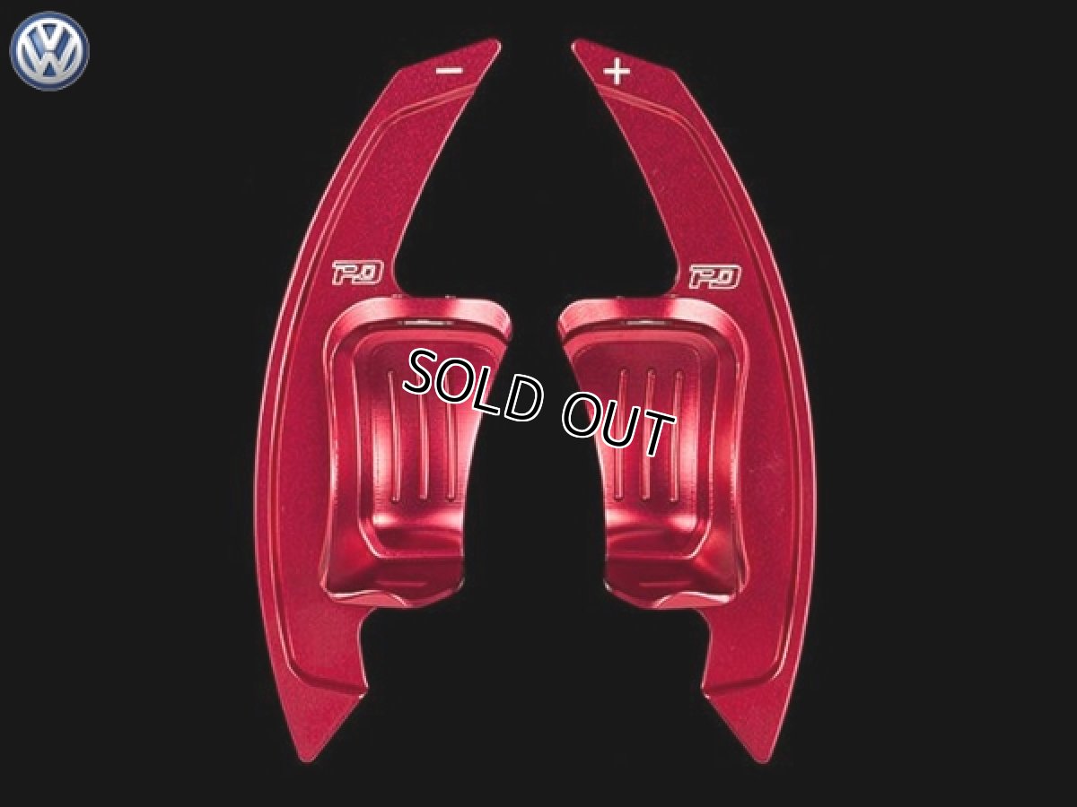 画像2: PD アルミパドルシフター for VW Golf6 GTI/R (レッド) (2)