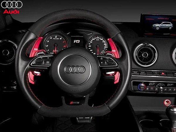 PDパドルシフト AUDI PD アルミパドルシフター for Audi Version2 (レッド) : AlbertRick On