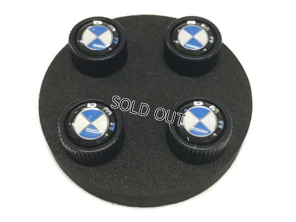 画像3: BMW バルブキャップ BMWマーク（ブラック）（BMW VALVE STEM CAPS BLACK） (3)
