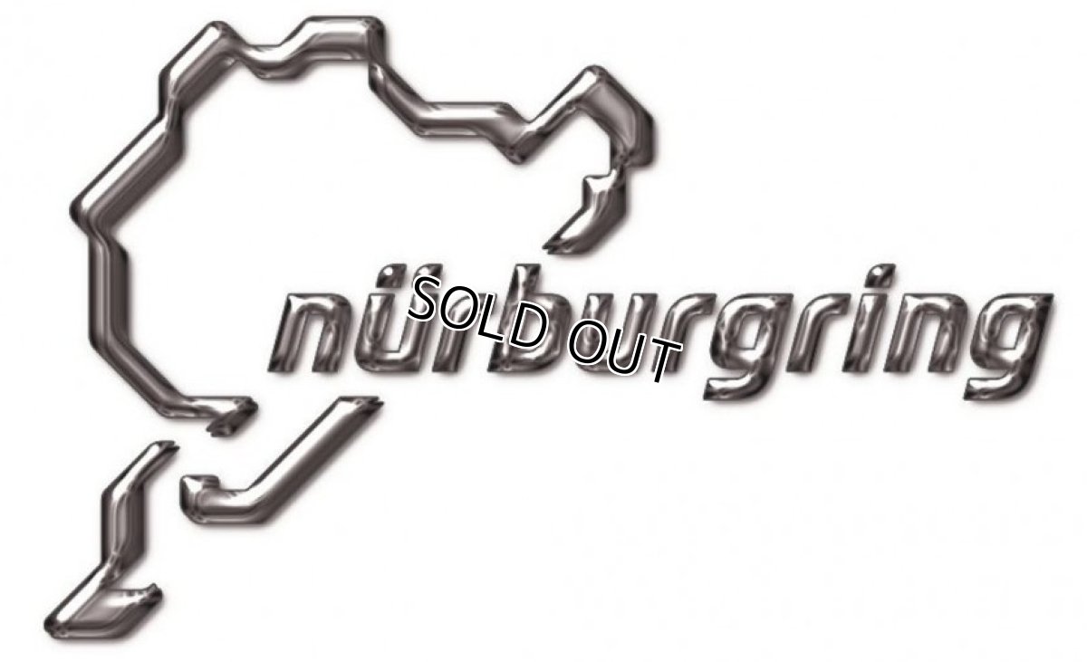 画像1: Nurburgring ステッカー 3D(立体)タイプ シルバー (1)