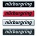 画像2: Nurburgring ステッカー 3D(立体)タイプ 2pcs レッド (2)