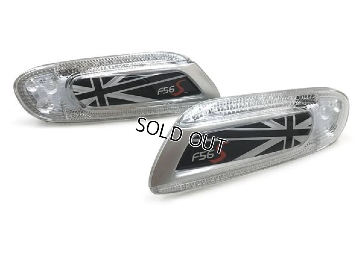 画像2: MINI F5x LEDサイドウインカー (ブラックユニオンジャック) (2)