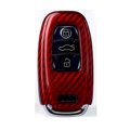 AutoStyle カーボンキーケース RED for  AUDI A4/A5/Q5(B8)