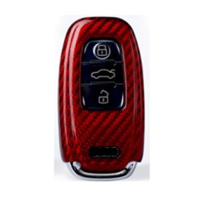 画像1: AutoStyle カーボンキーケース RED for  AUDI A4/A5/Q5(B8)