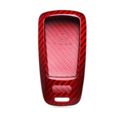 画像1: AutoStyle カーボンキーケース RED for  AUDI A4/A5/Q7'17~ 