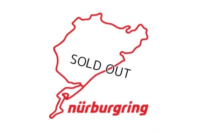 画像1: Nurburgring ステッカー8cm レッド
