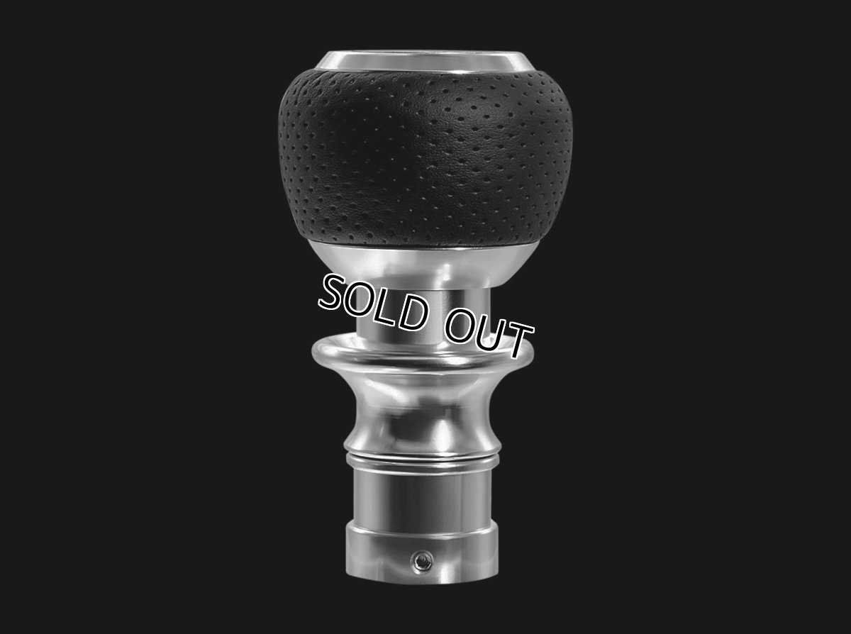 画像2: LEYO Motorsport NAPPA LEATHER DSG シフトノブ /ブラックレザー (2)