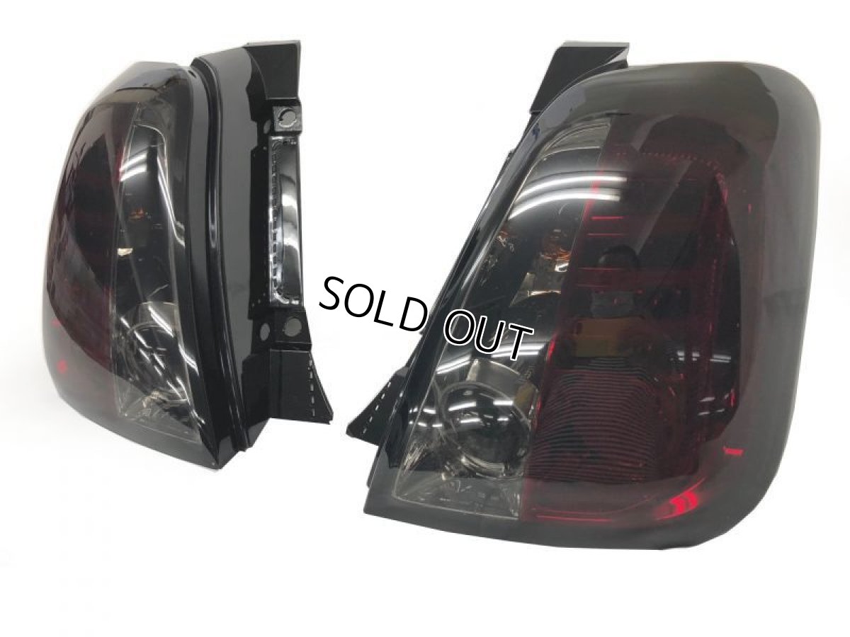 画像3: FIAT500/ABARTH500 LEDテールレンズ スモーク/レッド ブラックフレーム (3)