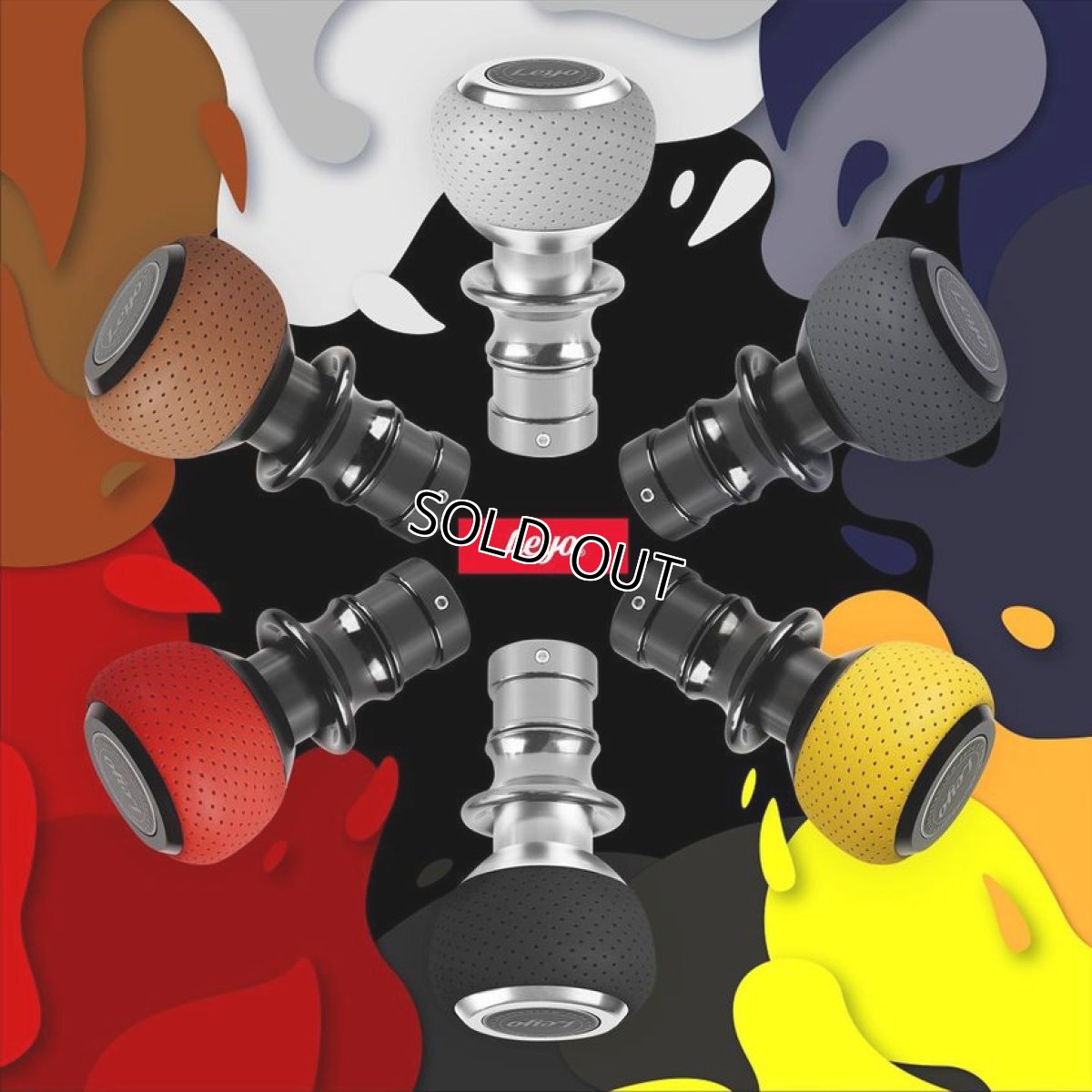 画像6: LEYO Motorsport NAPPA LEATHER DSG シフトノブ /ブラックレザー (6)