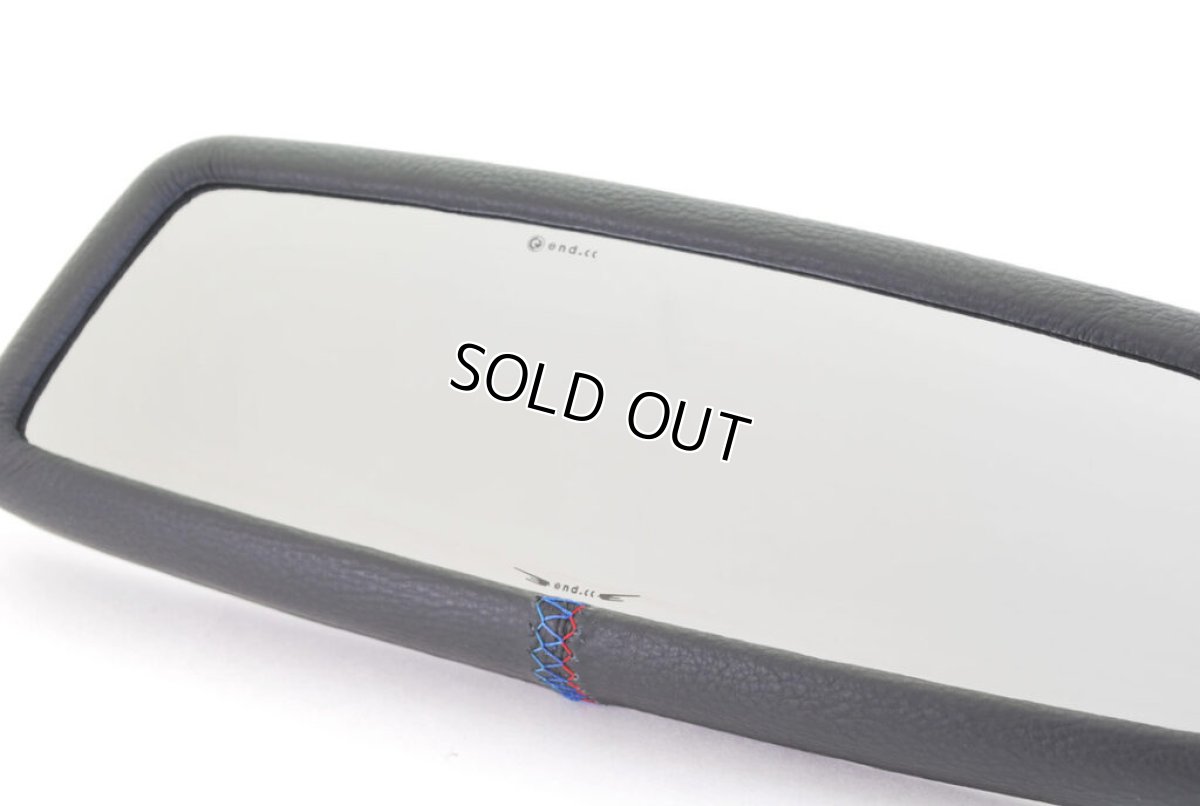 画像3: end.cc ワイドルームミラー 2018- レザーMステッチ/ブルーレンズ (3)