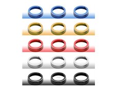 画像7: Autostyle アルミエアコンダイヤルリング（マニュアルエアコン） for VW GOLF7.5/7 (7)