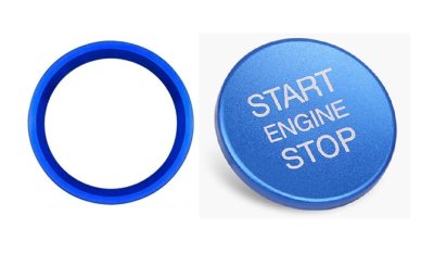 画像4: Autostyle AUDI Start/Stop Button/Ring BLUE
