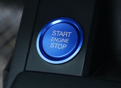 画像1: Autostyle AUDI Start/Stop Button/Ring BLUE