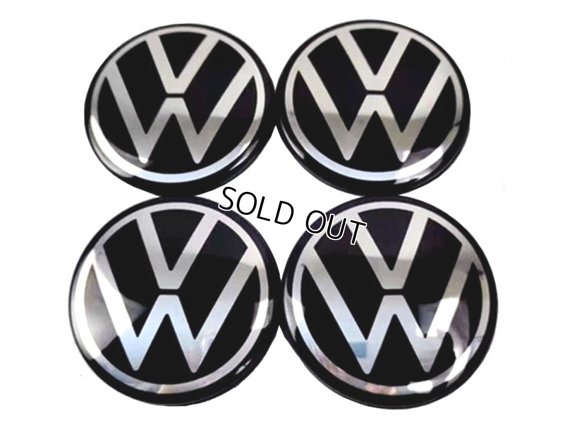 画像2: VW純正ホイールセンターキャップ Newロゴ 4pcs (2)