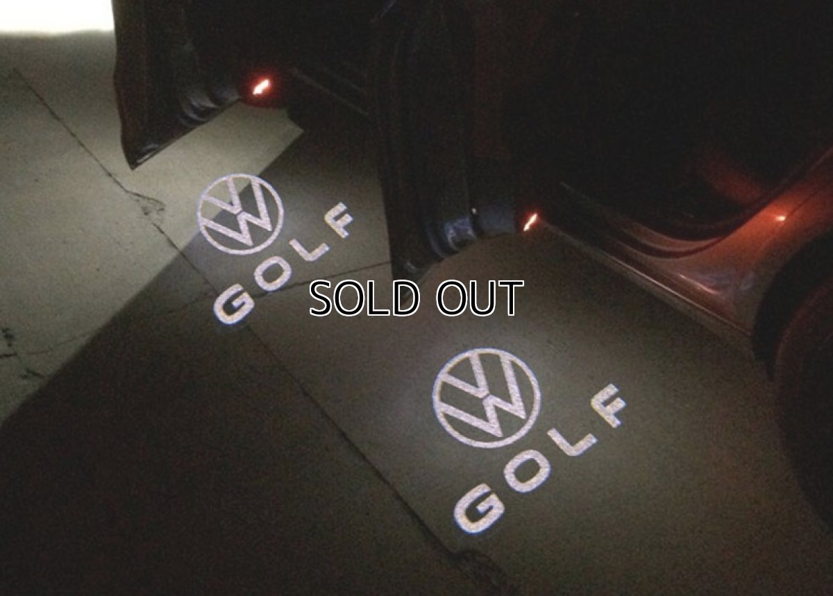 画像1: 【OUTLET】VW LEDライトドアプロジェクター GOLF Logo (1)