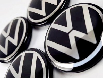 画像1: VW純正ホイールセンターキャップ Newロゴ 4pcs