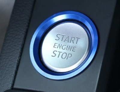 画像2: Autostyle AUDI Start/Stop Button/Ring BLUE