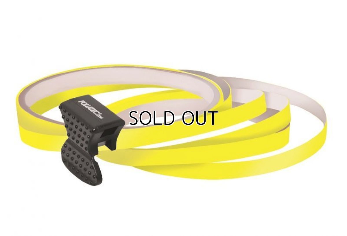 画像1: FOLIATEC ピンストライプリムテープ イエロー (1)