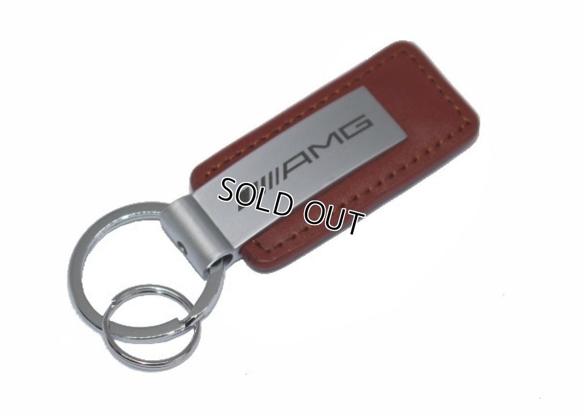 画像3: AMG US純正 レザーキーホルダー KRL for ブラウンレザー (3)