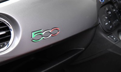 画像1: Interior 500 emblem Tricolor Decal for FIAT＆ABARTH