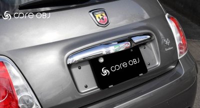 画像1: Rear Garnish 500 emblem Tricolor Decal for FIAT＆ABARTH
