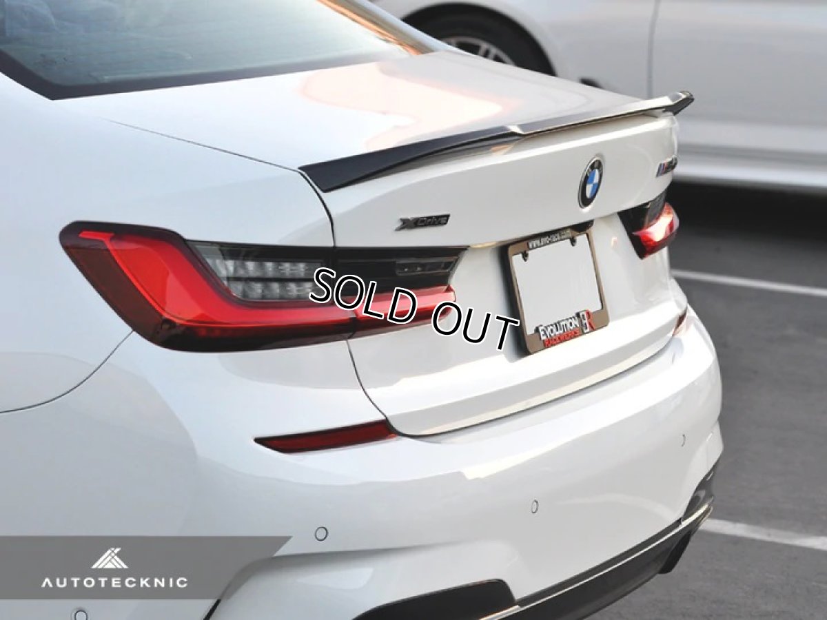 画像2: AUTOTECKNICドライカーボンコンペティショントランクスポイラー for BMW G20 (2)