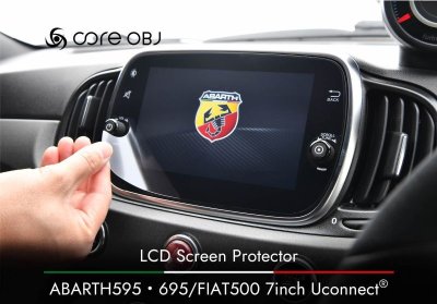 画像1: LCD Screen Protector ABARTH 595・695/FIAT 500 7inch Uconnect