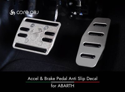 画像1: Accell/Beake Pedal Anti Slip Decal for ABARTH