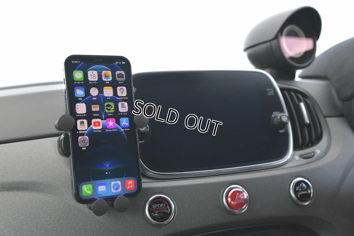 画像1: Clip Smartphone Holder Free-Fall for ABARTH595/695/FIAT500 (1)