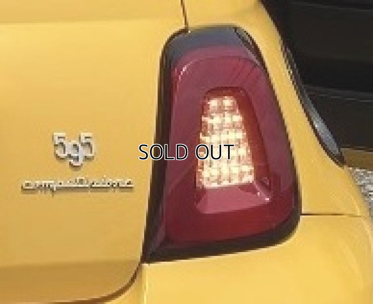 画像5: Autostye LEDテールレンズ レッド/クリア for FIAT500 ＆ ABARTH595/695 (5)