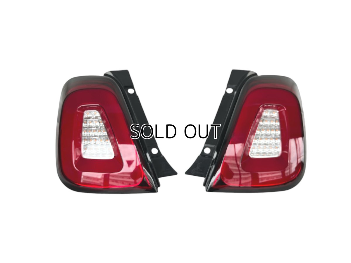 画像2: Autostye LEDテールレンズ レッド/クリア for FIAT500 ＆ ABARTH595/695 (2)