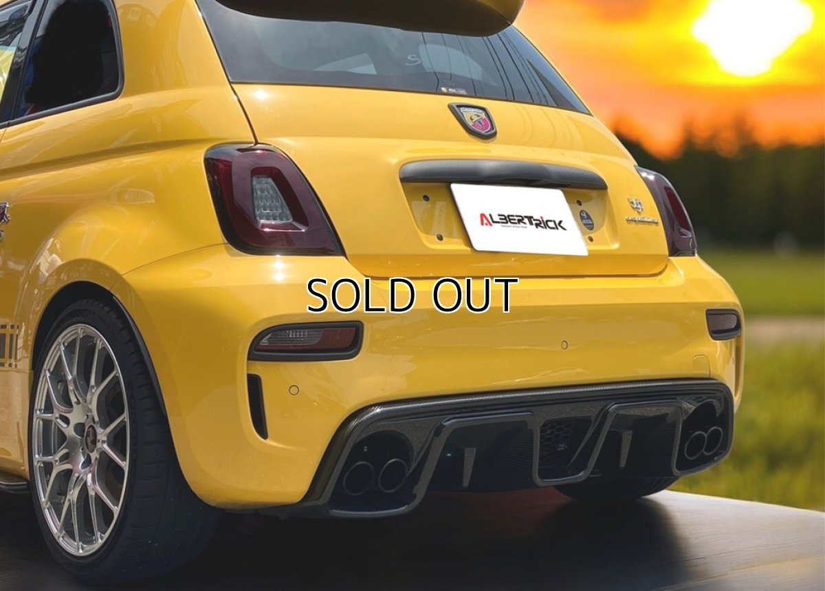 画像2: Autostye LEDテールレンズ ダークレット/スモーク for FIAT500 ＆ ABARTH595/695 (2)