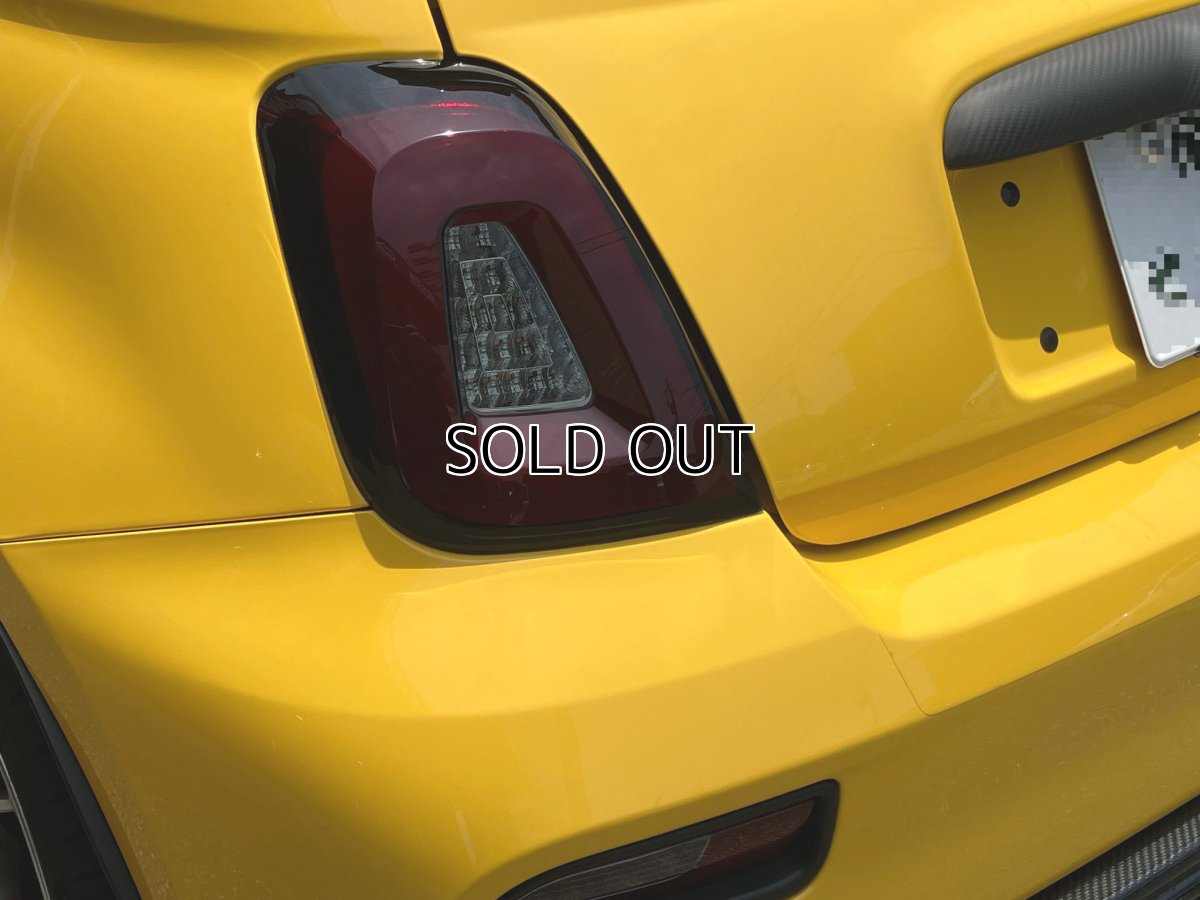 画像1: Autostye LEDテールレンズ ダークレット/スモーク for FIAT500 ＆ ABARTH595/695 (1)
