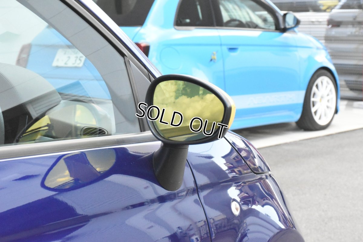 画像2: AutoStyle ワイドビュードアミラーレンズ 【イエローモデル】FIAT500/ABARTH500.595.695 (2)