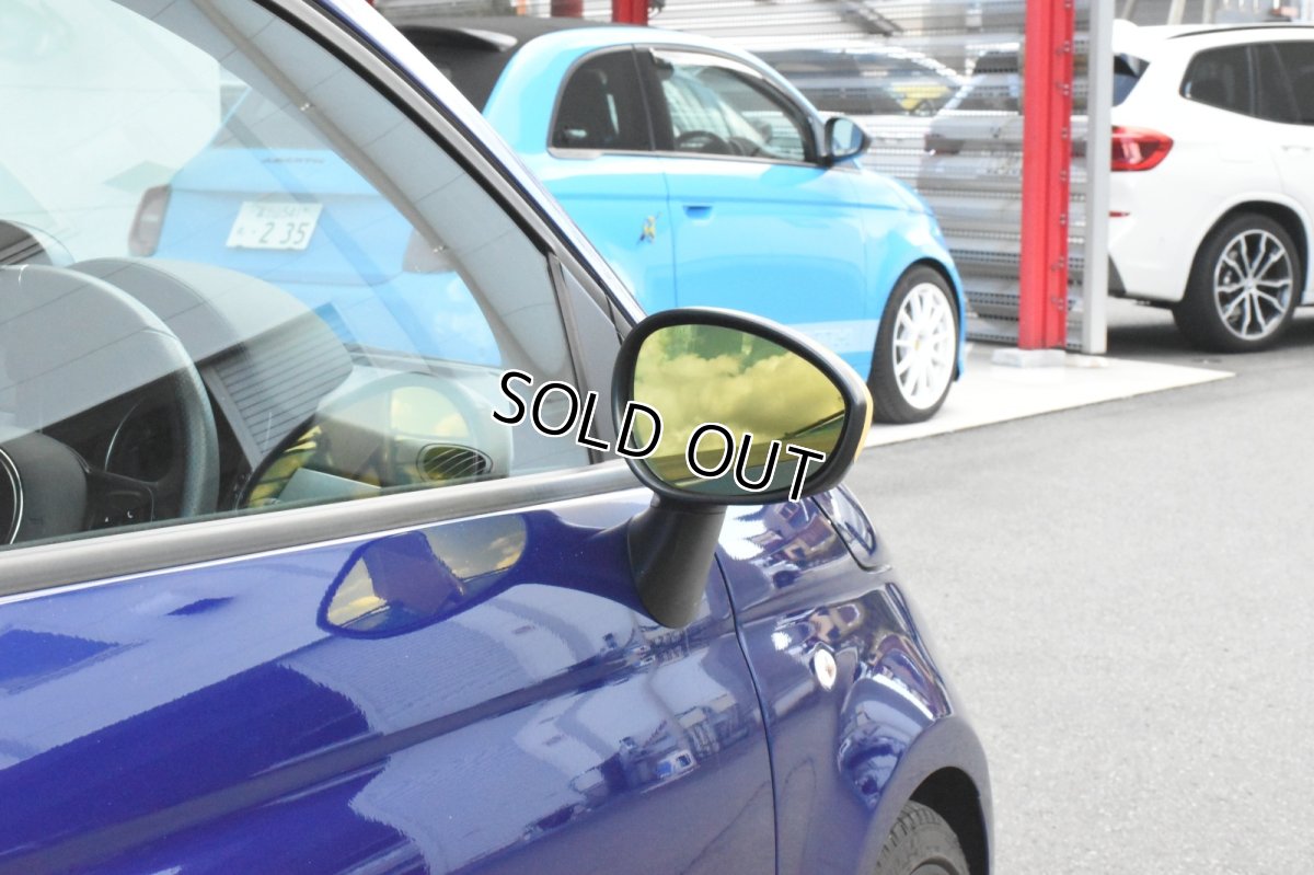 画像1: AutoStyle ワイドビュードアミラーレンズ 【イエローモデル】FIAT500/ABARTH500.595.695 (1)