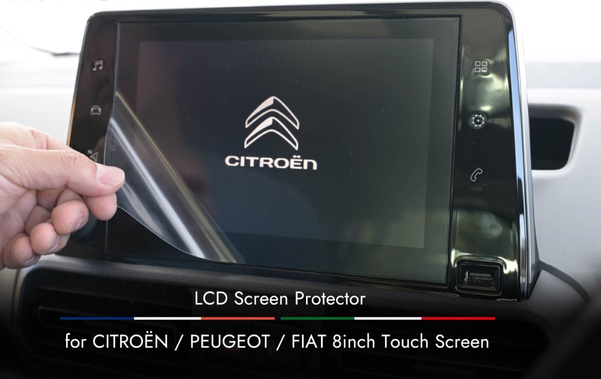 画像1: LCD Screen Protector CITROËN / PEUGEOT / FIAT 8inch Touch Screen (1)